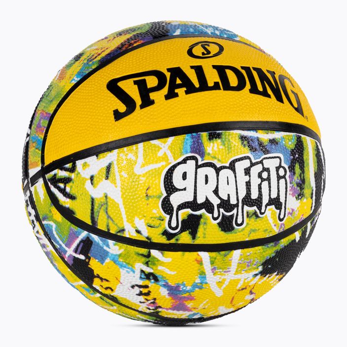 Basketbalový míč Spalding Graffiti 7 zeleno-žlutá 2000049338 2
