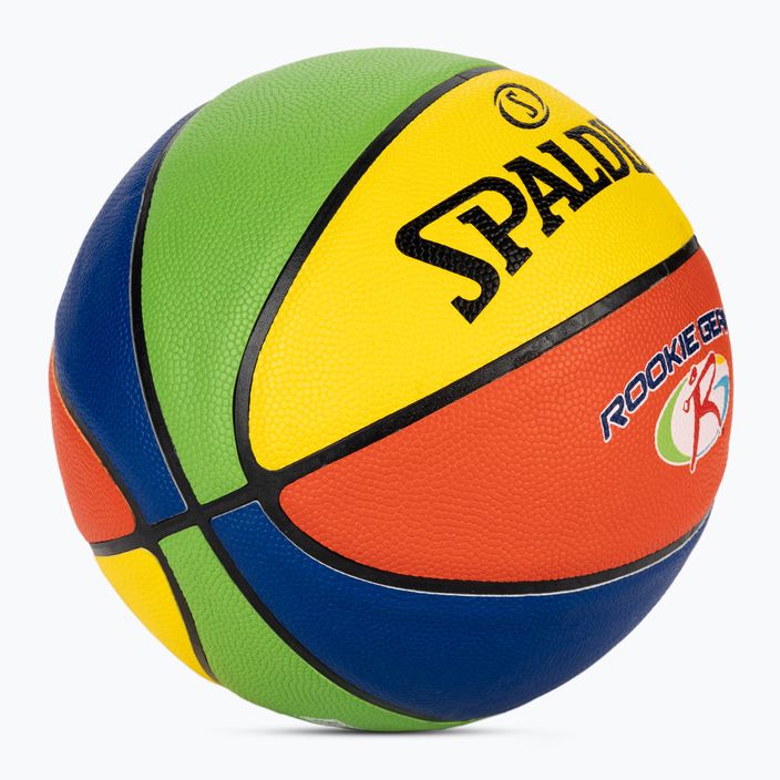 Basketbalový míčSpalding Rookie Gear Leather multicolor velikost 5 2