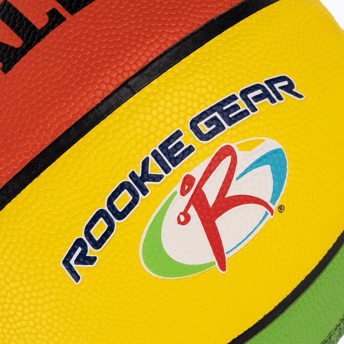 Basketbalový míčSpalding Rookie Gear Leather multicolor velikost 5 3