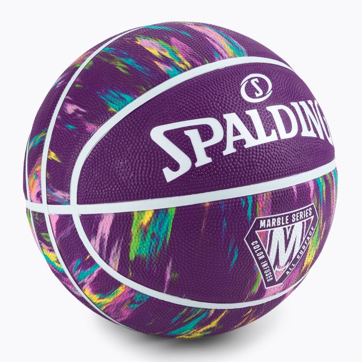 Spalding Marble fialový basketbalový míč 84403Z 2