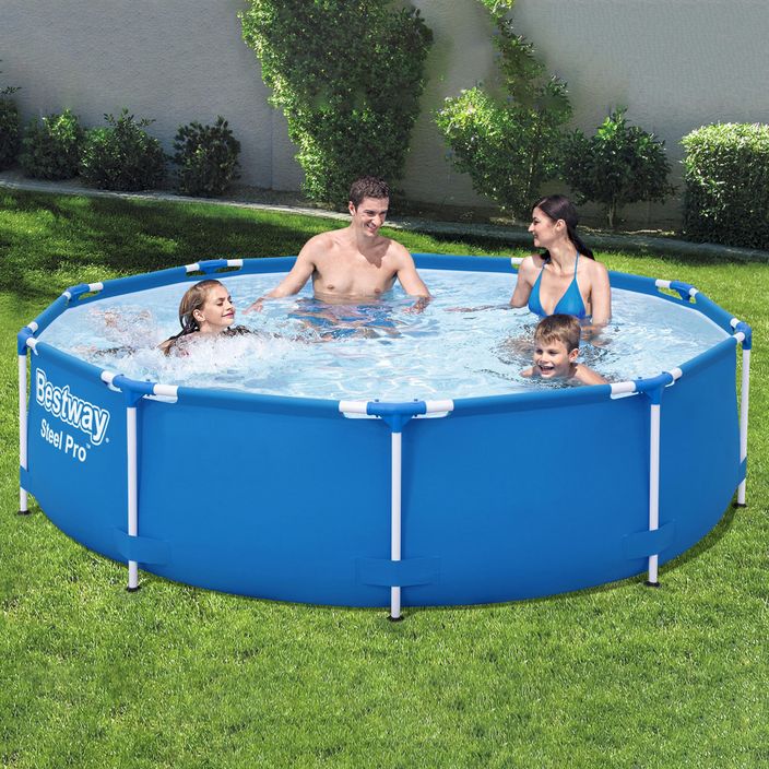 Kulatý bazén Bestway Steel Pro modrý 56679 5