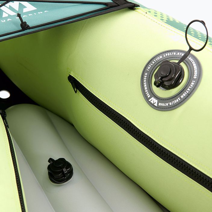 AquaMarina Rekreační kanoe Nafukovací kajak pro 3 osoby 12'2″ Ripple-370 zelený 4