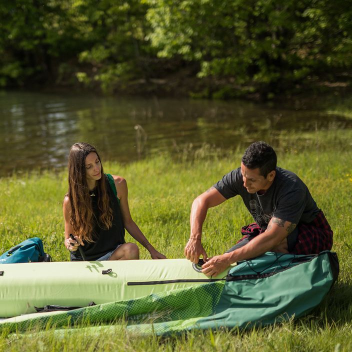 AquaMarina Rekreační kanoe Nafukovací kajak pro 3 osoby 12'2″ Ripple-370 zelený 6