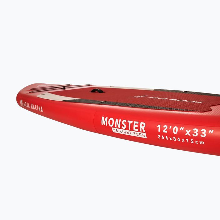 Prkno SUP Aqua Marina Monster - All-Around iSUP, 3,66 m/15 cm, s pádlem a bezpečnostním vodítkem červené BT-21MOP 13