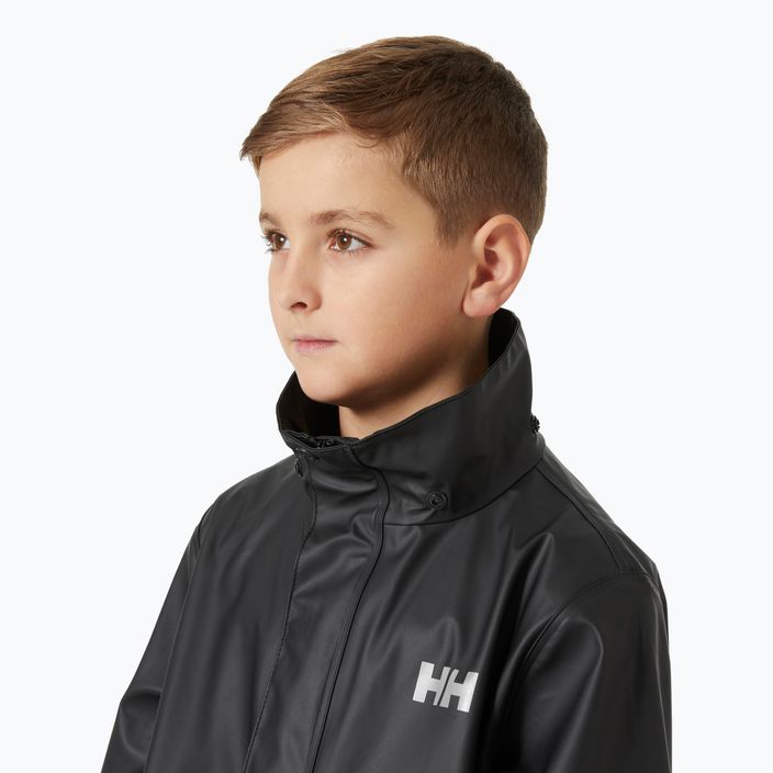 Dětská jachtařská bunda Helly Hansen Moss black 4