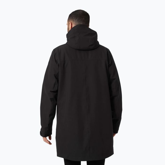 Pánský zimní kabát Helly Hansen Mono Material Insulated Rain Coat černý 53644_990 2