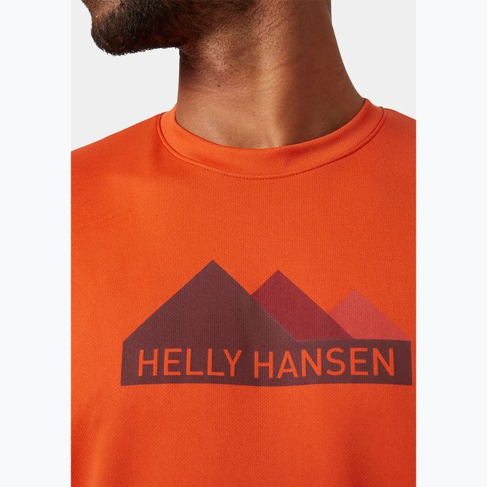 Pánské tričko Helly Hansen HH Tech Graphic patrol oran 3