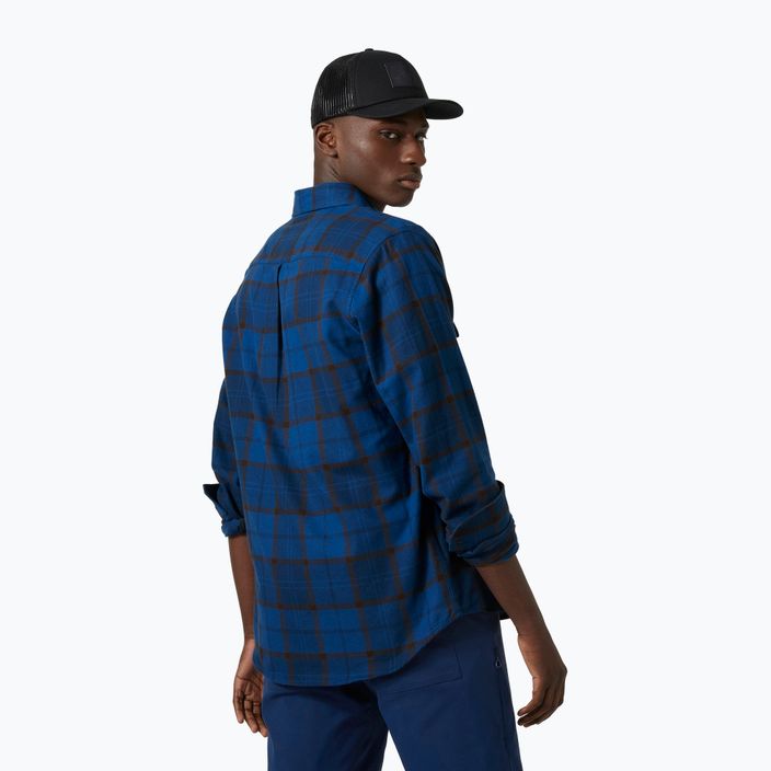 Pánská košile Helly Hansen Lokka Organic Flannel LS modro-černá 62731_755 2