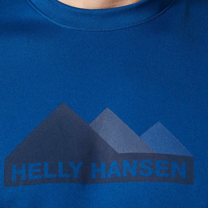 Pánské trekingové tričko Helly Hansen HH Tech Graphic 606 blue 63088 3