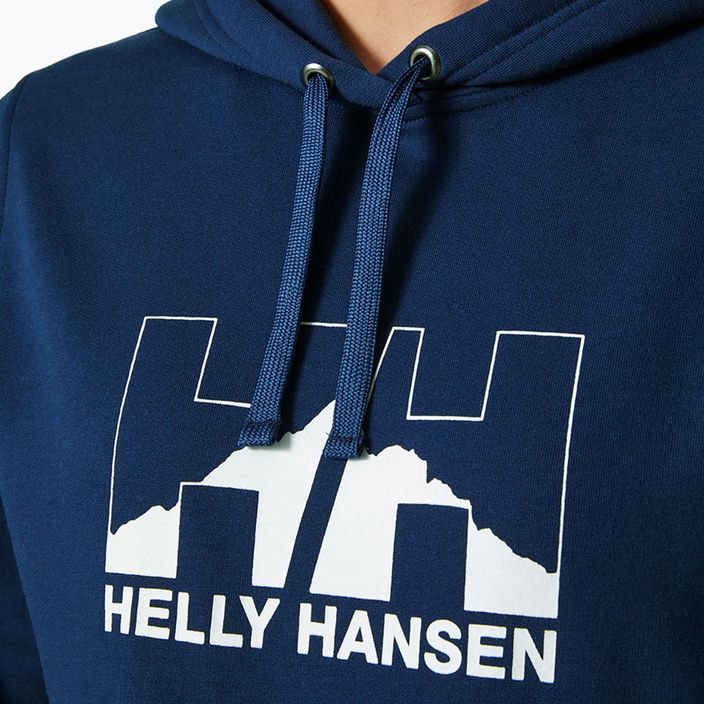 Dámská trekingová mikina Helly Hansen Nord Graphic Pullover Hoodie navy blue 62981_584 4