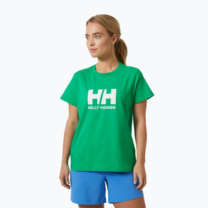 Dámské tričko  Helly Hansen Logo 2.0 bright green