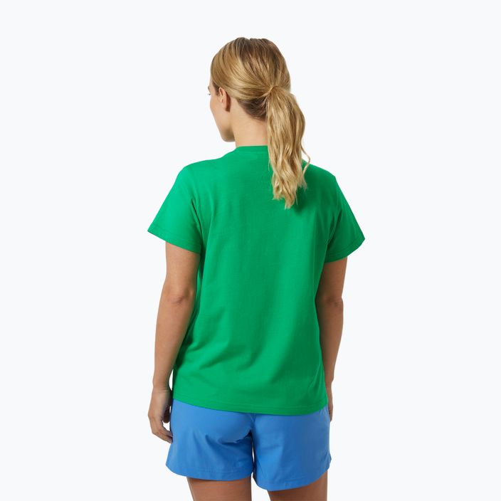 Dámské tričko  Helly Hansen Logo 2.0 bright green 2