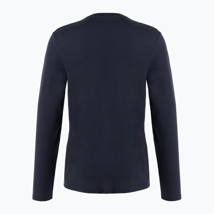 Pánské trekové tričko Longsleeve Helly Hansen Nord Graphic navy s dlouhým rukávem 2