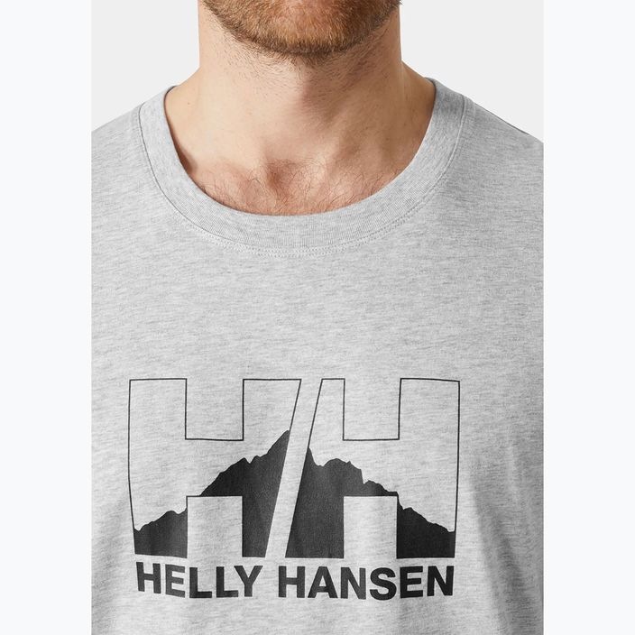 Pánské tričko Helly Hansen Nord Graphic grey melang 3