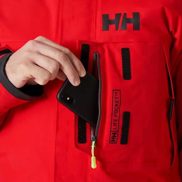 Jachtařská bunda Helly Hansen Arctic Ocean 3in1 Parka alert red 9