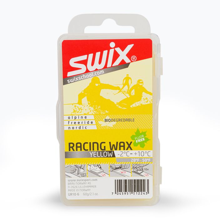Swix Ur10 Yellow Bio Závodní lyžařský vosk žlutý UR10-6