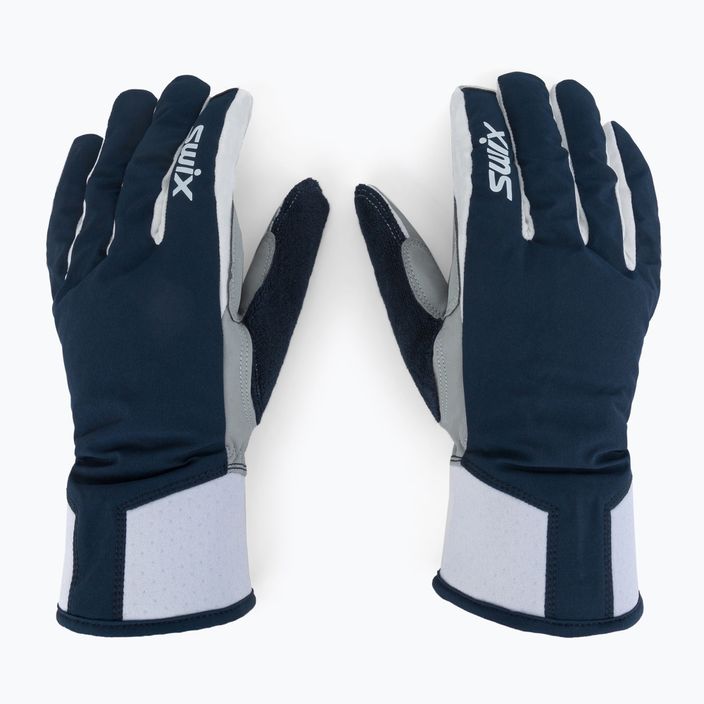 Swix Brand pánské rukavice na běžecké lyžování tmavě modré a bílé H0963-75100-7/S 3