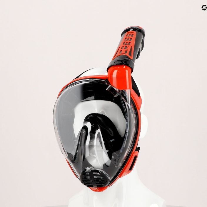 Šnorchlová maska Cressi Duke Dry Full Face černá/červená XDT005058 5
