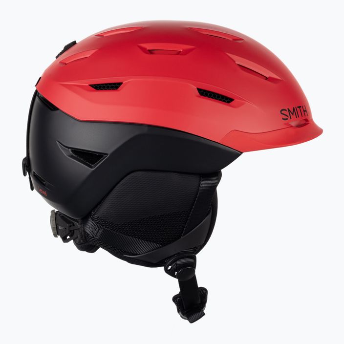 Lyžařská helma Smith Level červeno-černá E00629 4