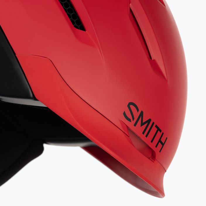 Lyžařská helma Smith Level červeno-černá E00629 8