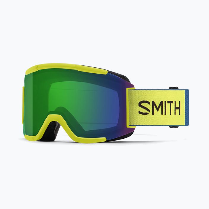 Lyžařské brýle Smith Squad S2 žlutozelené M00668 7