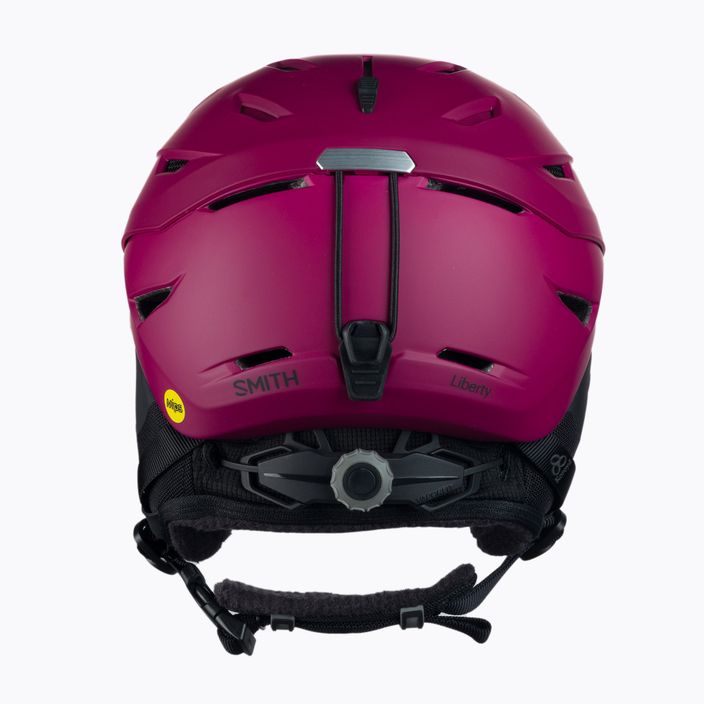 Dámská lyžařská helma Smith Liberty Mips bordová E0063009C5155 3