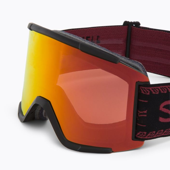 Lyžařské brýle Smith Squad XL S2 black/red M00675 5