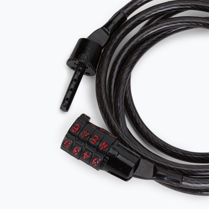 Kabelový zámek na kolo Kryptonite černý Keeper 512 Combo Cable 3