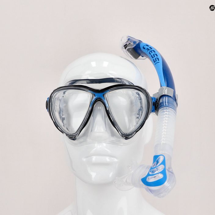 Potápěčská sada Cressi Big Eyes Evolution + maska Alpha Ultra Dry + šnorchl modrá DS337020 3