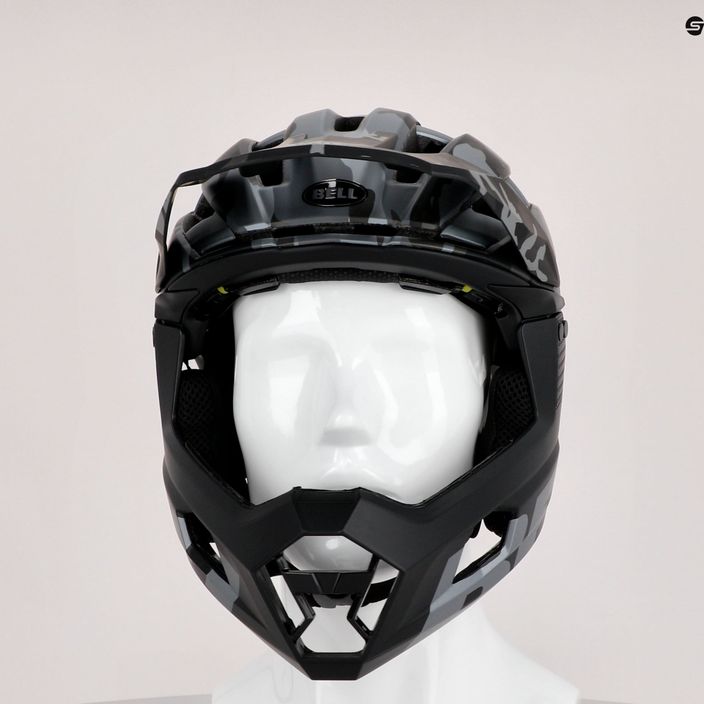 Cyklistická helma BELL Full Face SUPER AIR R MIPS SPHERICAL černá BEL-7113677 10