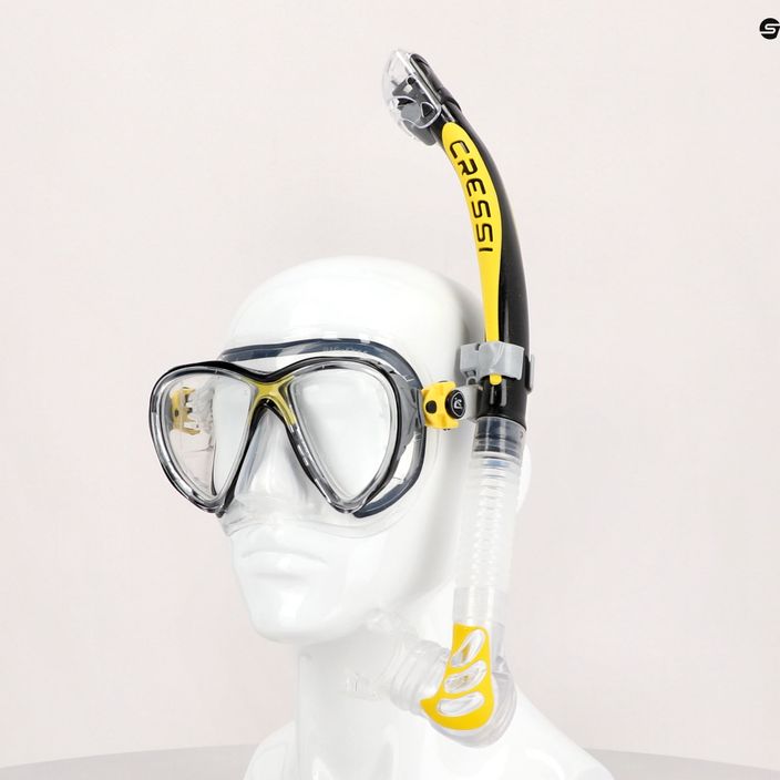 Potápěčská sada Cressi Big Eyes Evolution + maska Alpha Ultra Dry + šnorchl žlutá DS337010 6