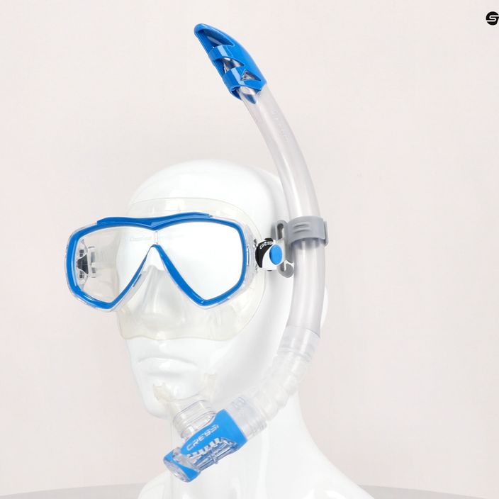 Cressi šnorchlovací set maska Estrella + šnorchl Gamma čirá modrá DM340020 5