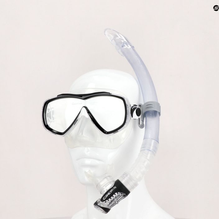 Cressi šnorchlovací set maska Estrella + šnorchl Gamma čirý černý DM340050 5
