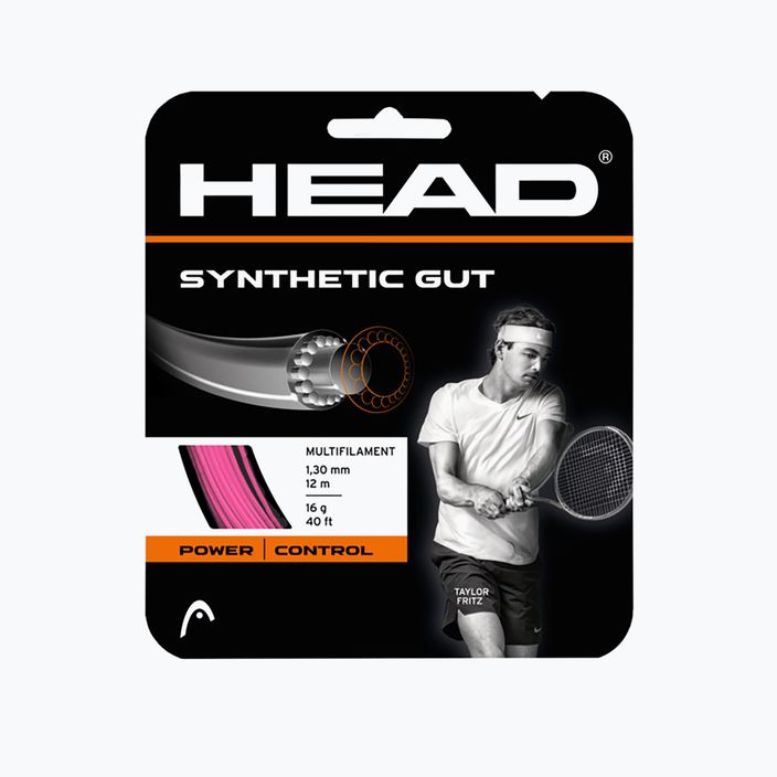 Tenisová struna HEAD Synthetic Gut růžová 281111