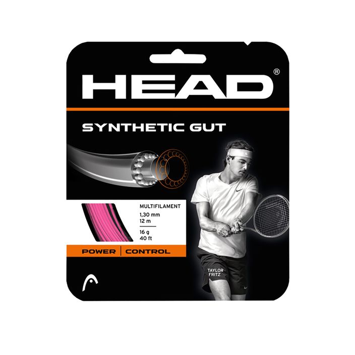 Tenisová struna HEAD Synthetic Gut růžová 281111 2