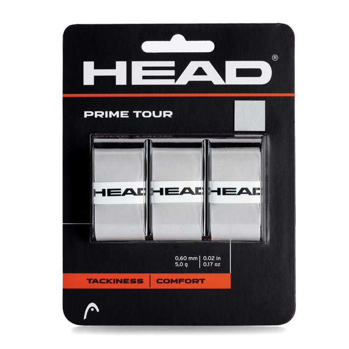 Tenisová manžeta HEAD Prime Tour 3ks, šedá 285621 2