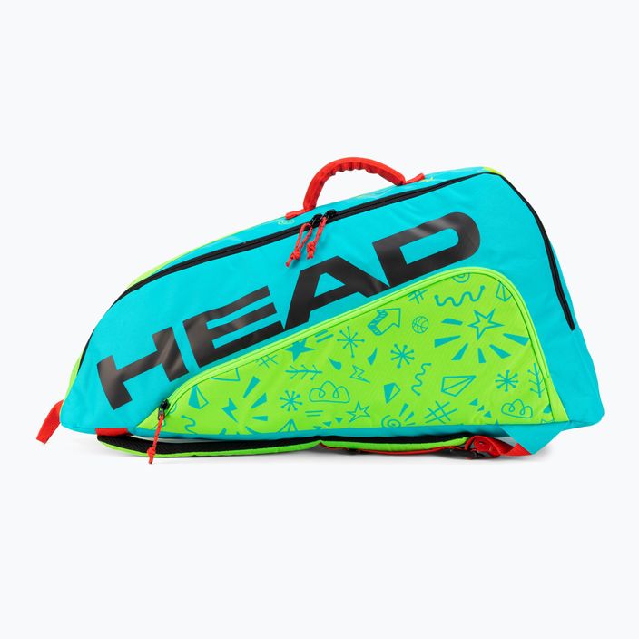 Dětský tenisový bag HEAD Junior Combi Novak modrozelený 283672