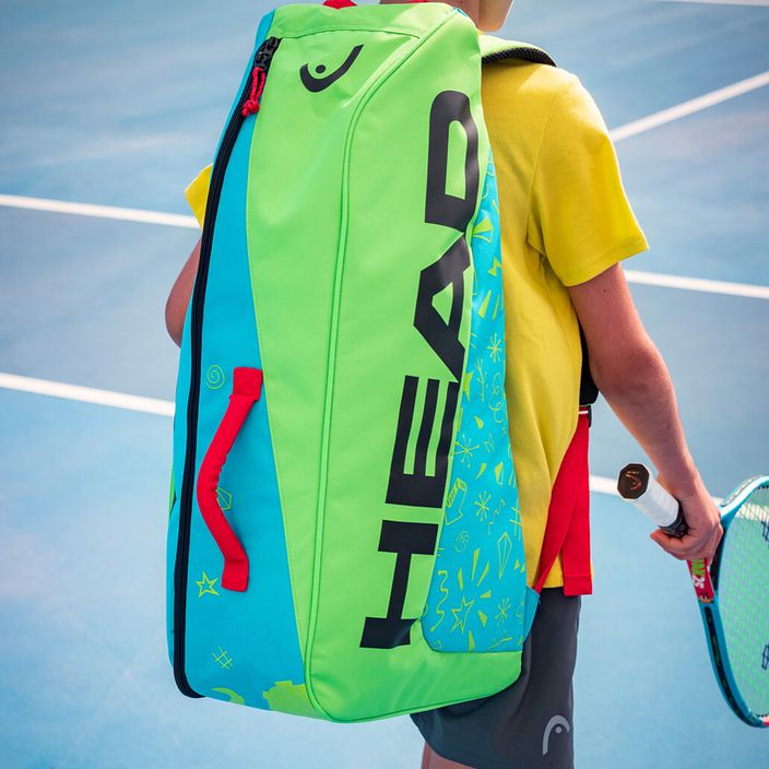Dětský tenisový bag HEAD Junior Combi Novak modrozelený 283672 8