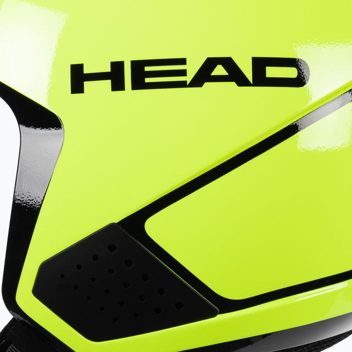 Dětská lyžařská helma HEAD Downforce Jr žlutá 320310 6