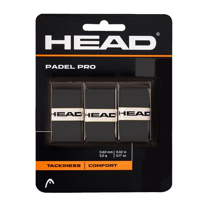 Omotávka na raketu HEAD Padel Pro 3 ks černá 285111 2