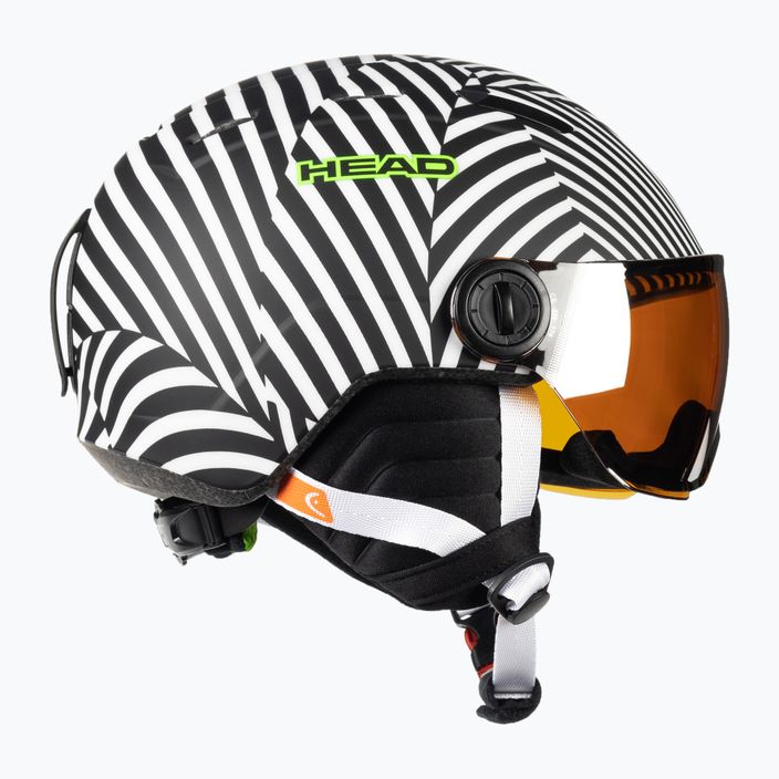 Dětská lyžařská helma HEAD Mojo Visor S2 bílo-černá 328152 4