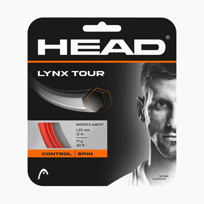 Tenisová struna HEAD Lynx Tour černá 281790