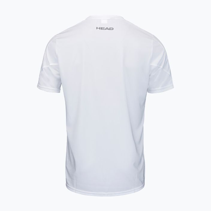 Pánské tenisové tričko HEAD Club 22 Tech bílo-šedé 811431WHNVM 2