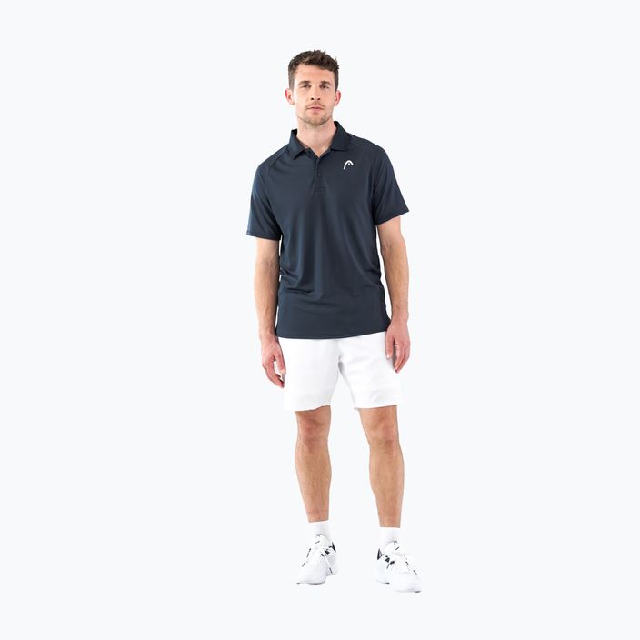 Pánské tenisové tričko HEAD Performance Polo, tmavě modré 811403NV 5