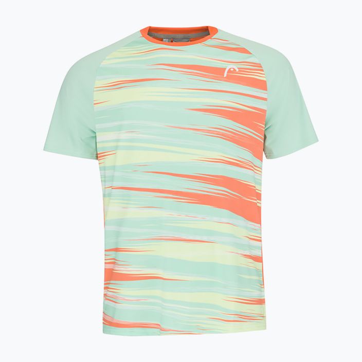 Pánské tenisové tričko HEAD Topspin green/orange 811453PAXV