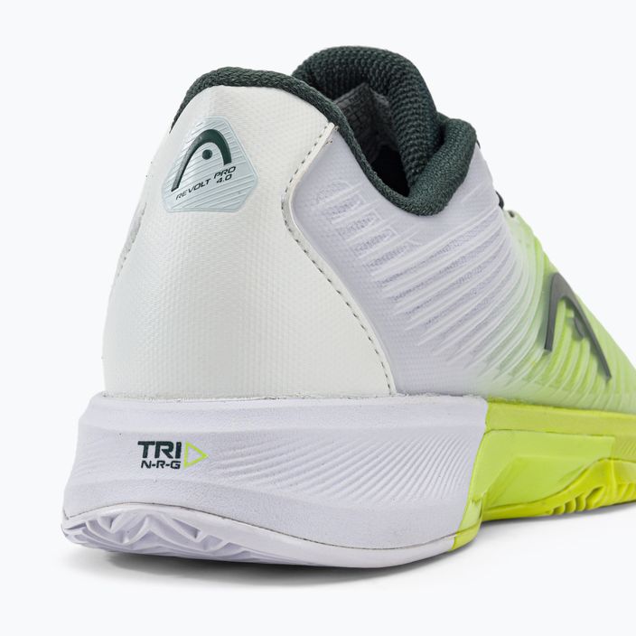Pánská tenisová obuv HEAD Revolt Pro 4.0 Clay zeleno-bílá 273273 10