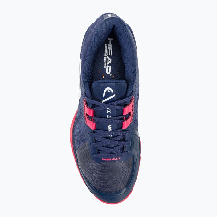 Dámské tenisové boty  HEAD Sprint Pro 3.5 Clay dark blue/azalea 5
