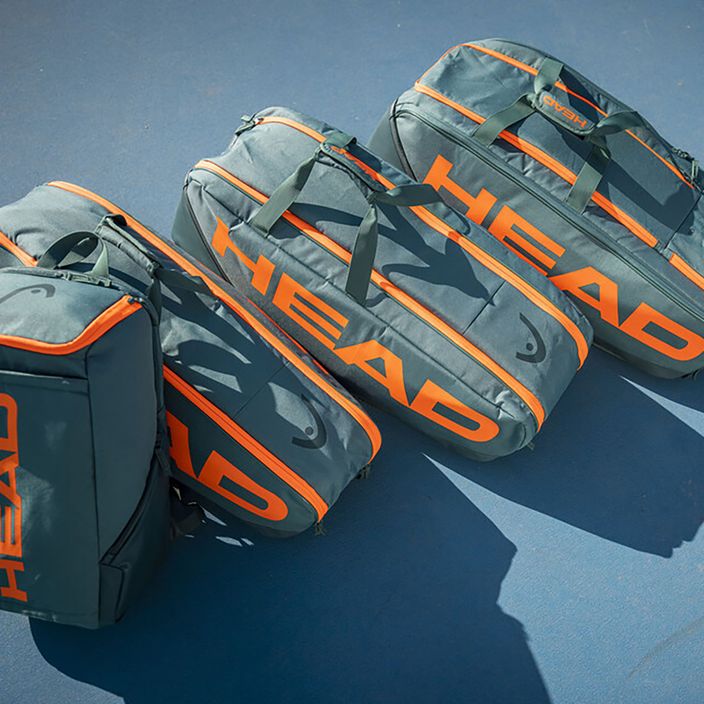 Tenisová taška HEAD Pro Racquet XL 97 l dark cyan/fluo orange 3
