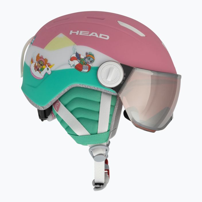 Dětská lyžařská helma HEAD Maja Visor Paw pink 4