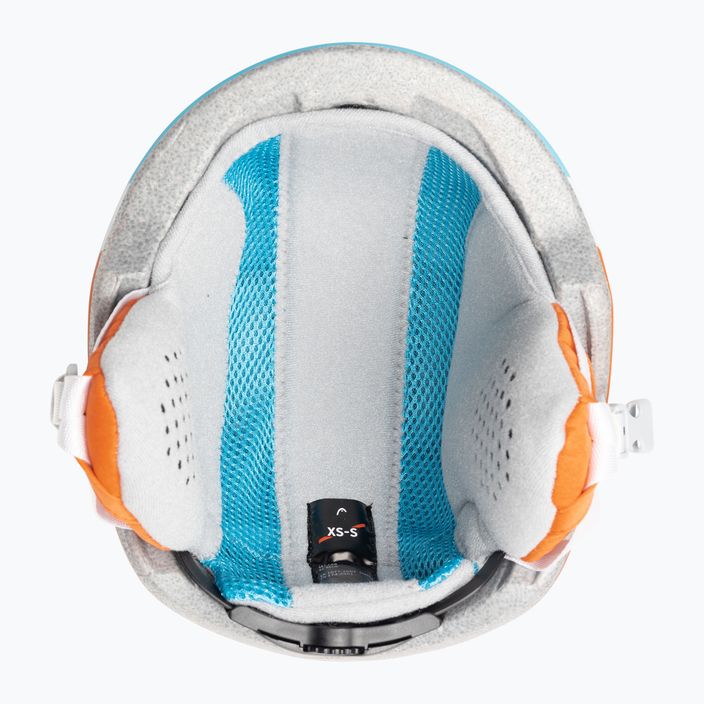 Dětská lyžařská helma HEAD Mojo Set Paw + brýle modrá 7